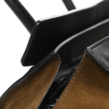 Celine Suede Smooth Calfskin Mini Luggage Olive 13 of 13