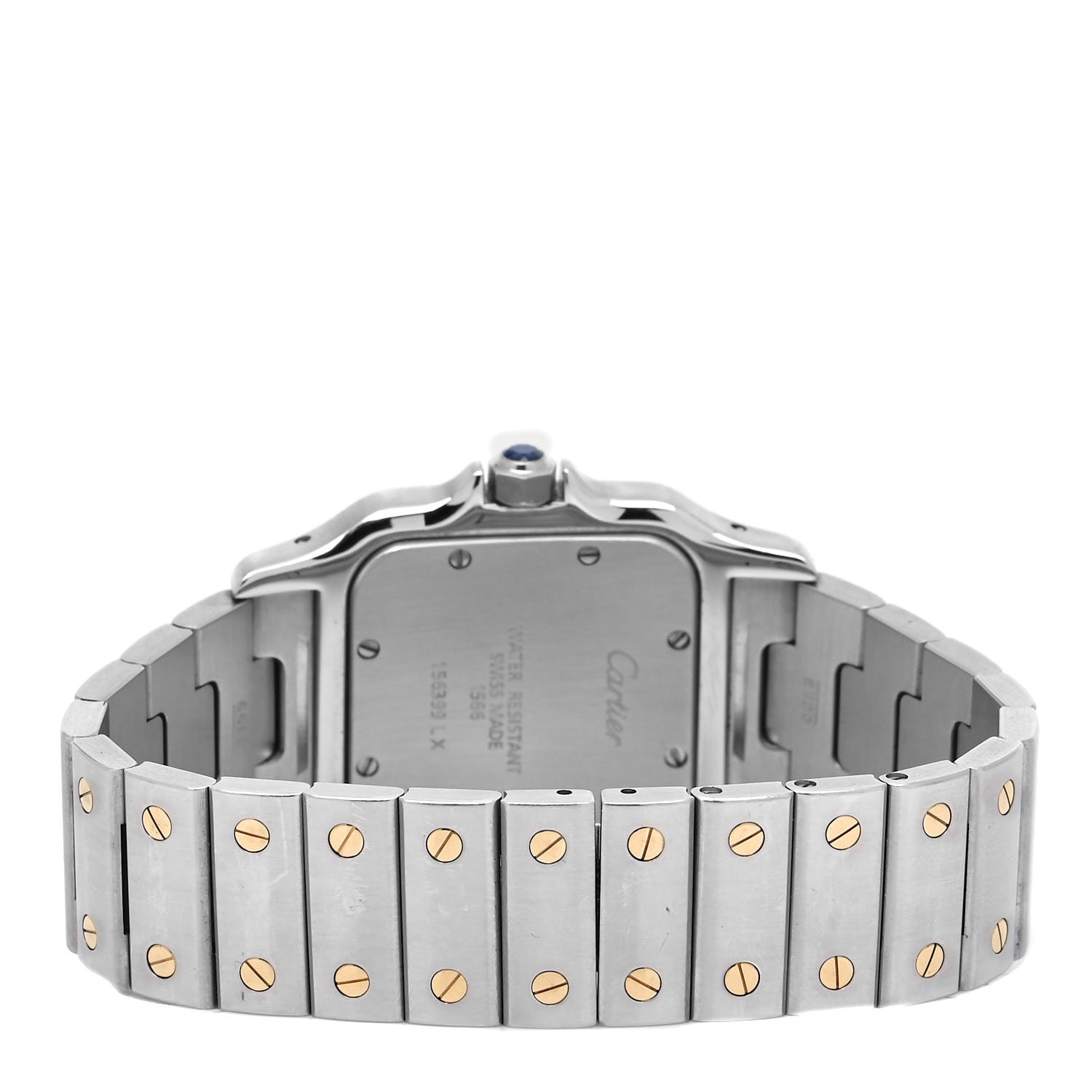 Cartier Stainless Steel 18K Yellow Gold 29mm Santos De Cartier Galbee Quartz Watch 3 of 5