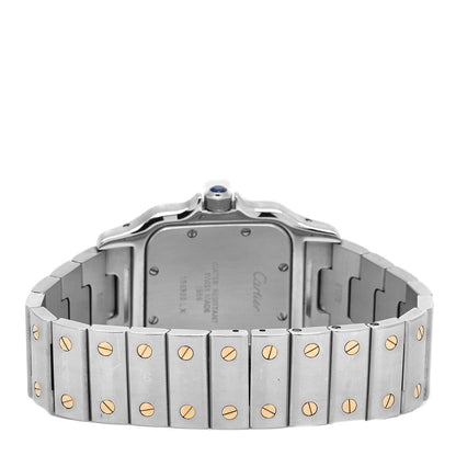 Cartier Stainless Steel 18K Yellow Gold 29mm Santos De Cartier Galbee Quartz Watch 3 of 5