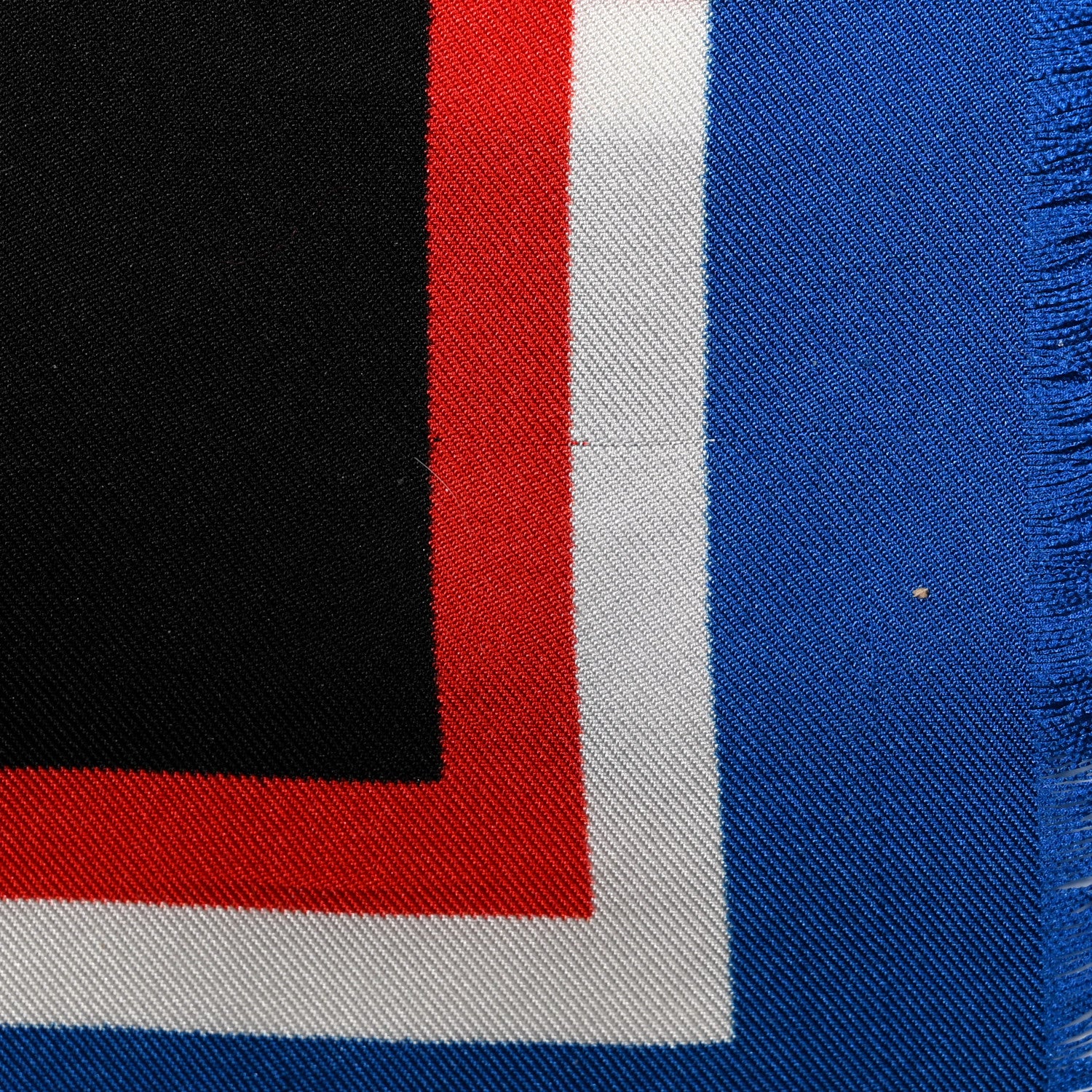 Chanel Silk CC Arrival Departures Square Scarf Blue Multicolor 3 of 4