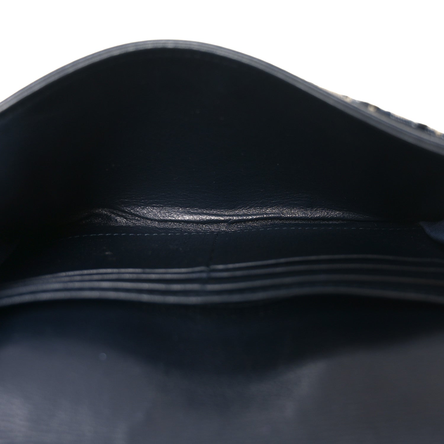 Christian Dior Oblique Small Saddle Chain Pouch Blue 6 of 11