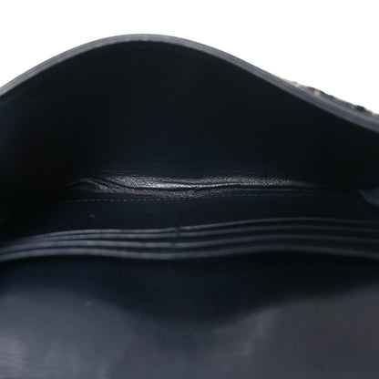 Christian Dior Oblique Small Saddle Chain Pouch Blue 6 of 11