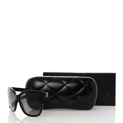Chanel Acetate Quilted Polarized Butterfly CC Sunglasses 5288-Q Black 8 of 8