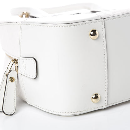 Gucci Calfskin Diamante Small Top Handle Bag White 11 of 13
