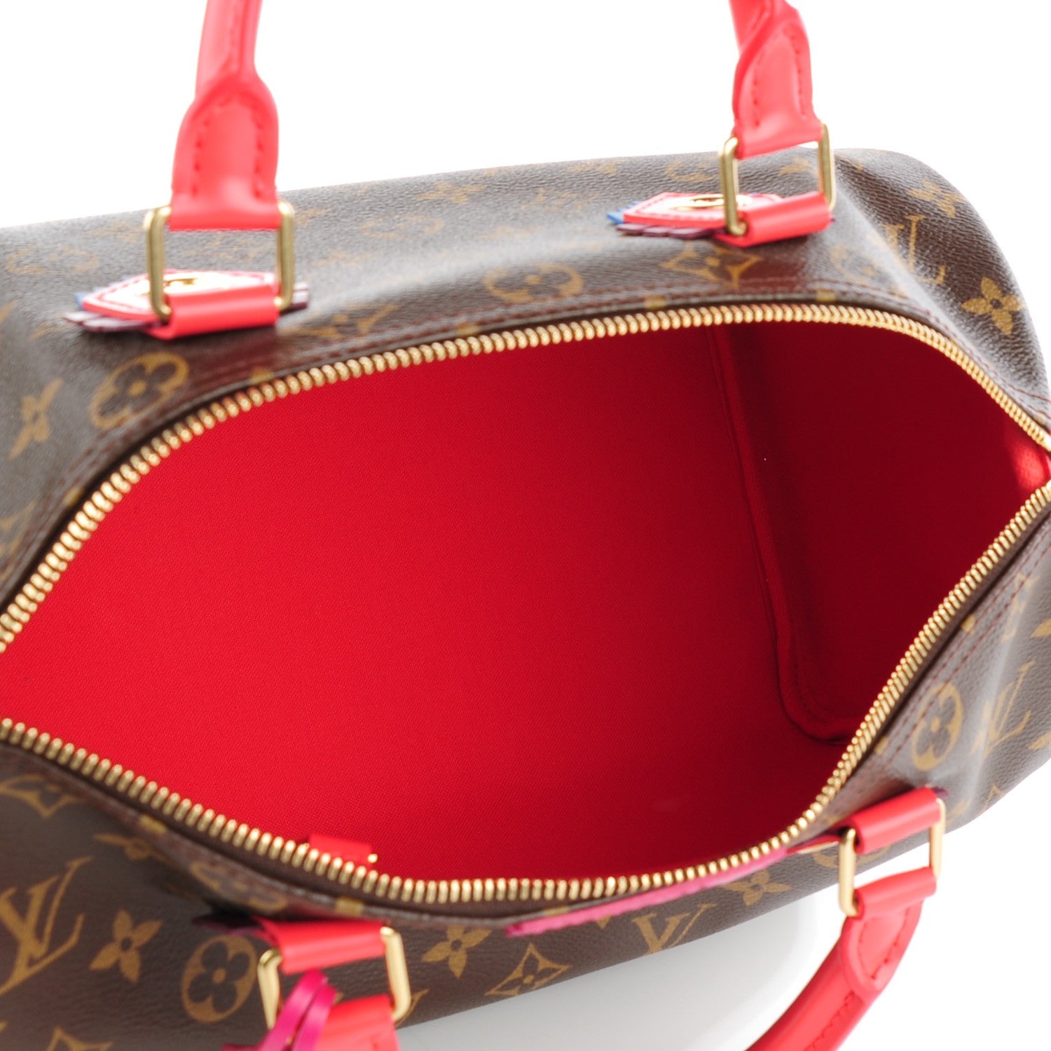 Louis Vuitton Monogram Totem Speedy 30 Flamingo 6 of 9