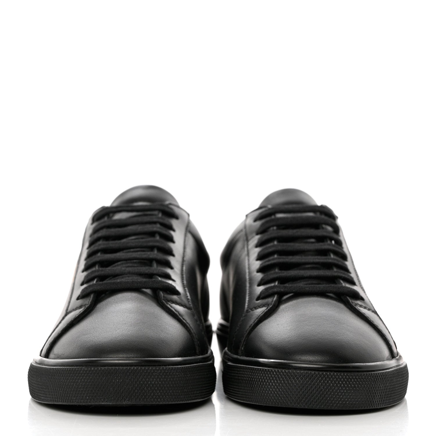 Saint Laurent Calfskin Andy Low Top Sneakers 37 Black 2 of 10