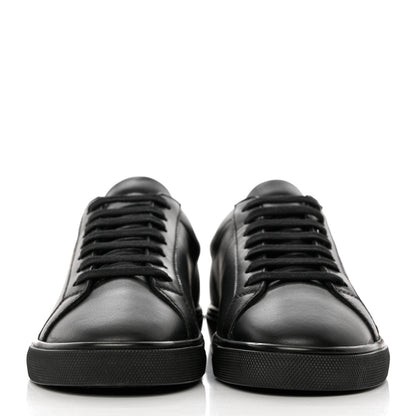 Saint Laurent Calfskin Andy Low Top Sneakers 37 Black 2 of 10