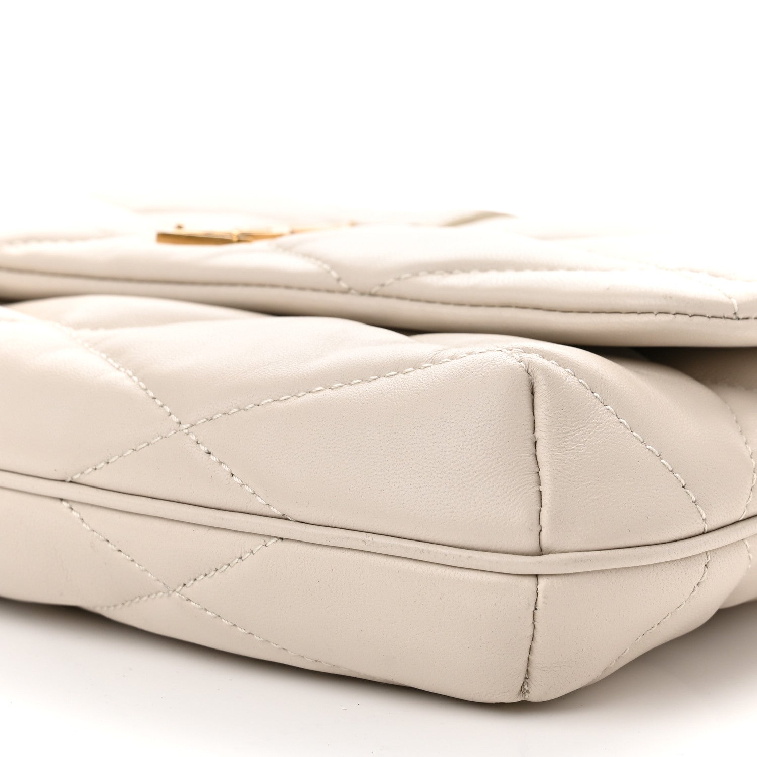 Saint Laurent Lambskin Quilted Le 57 Diamond Shoulder Bag Antique Vintage 8 of 8