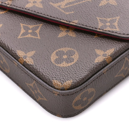 Louis Vuitton Monogram Pochette Felicie Chain Wallet Fuchsia 14 of 14