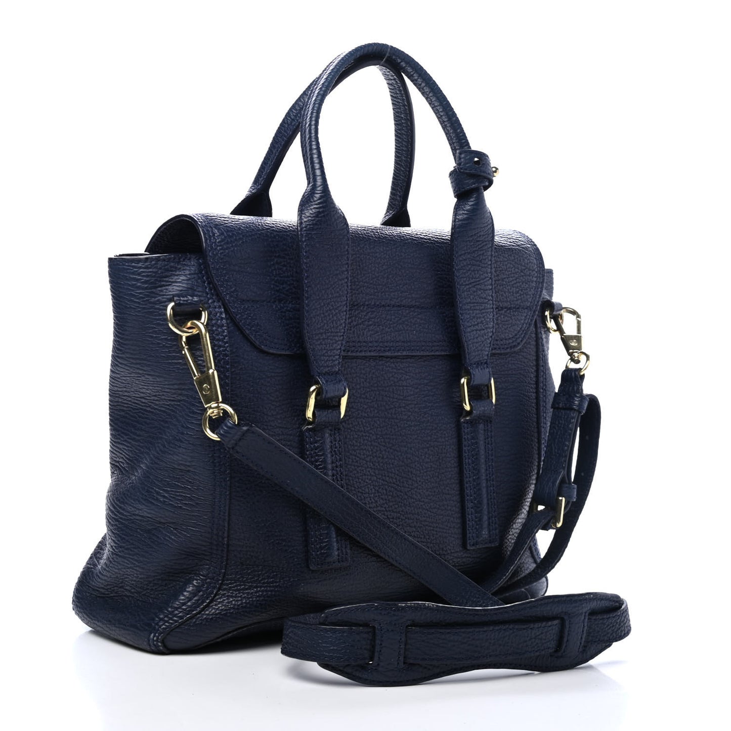 Textured Calfskin Medium Pashli Satchel Ink
