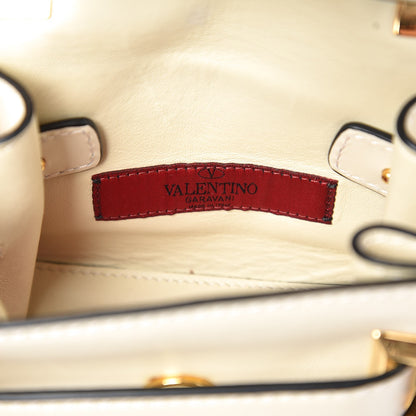 Valentino Garavani Vitello Mini My Rockstud Frame Bag Light Ivory 7 of 9