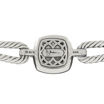 David Yurman Sterling Silver Diamond Prasiolite 10mm Albion Cable Bracelet 3 of 3