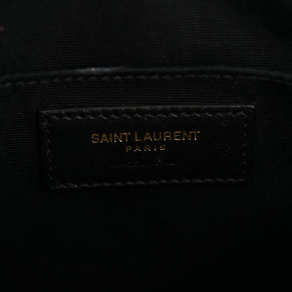 Saint Laurent Calfskin Matelasse Monogram Lou Camera Bag Black 6 of 17