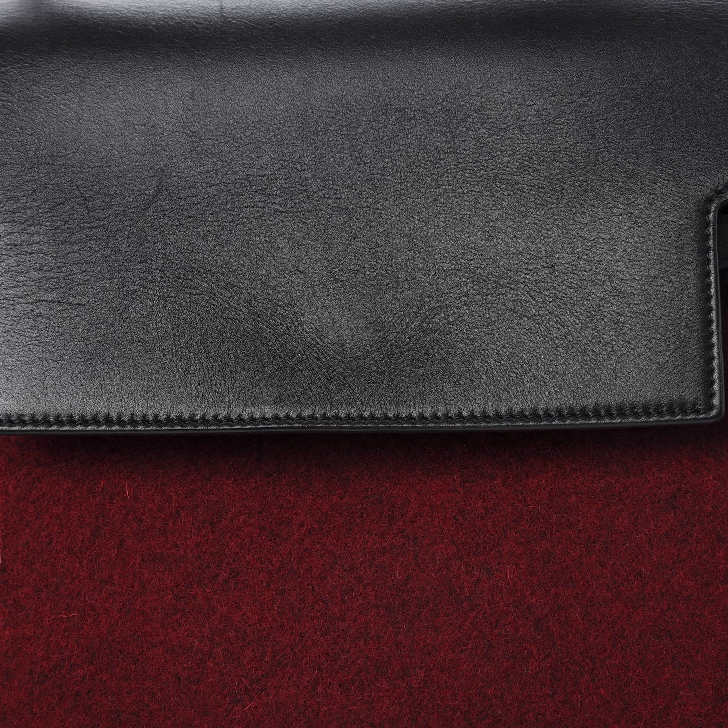 Celine Felt Smooth Calfskin Mini Belt Bag Red 14 of 17