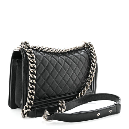 Chanel Caviar Quilted Medium Boy Flap Black 3 of 10