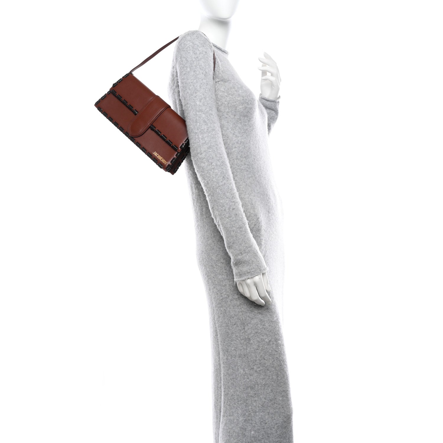 Jacquemus Smooth Calfskin Lacet Le Bambino Long Brown 2 of 10