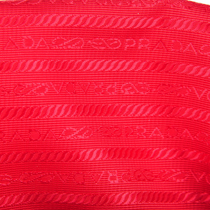 Prada Saffiano Small Galleria Double Zip Tote Fuoco 9 of 9