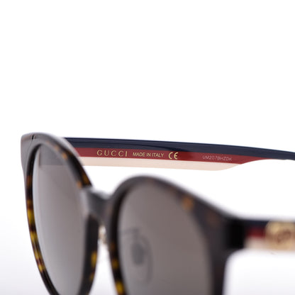 Gucci Acetate Round Eye GG Web Sunglasses GG0854SK Tortoise 7 of 9