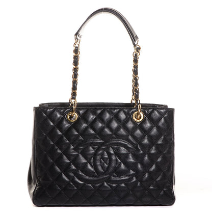Chanel Caviar Quilted Grand Shopping Tote GST Black 1 of 7