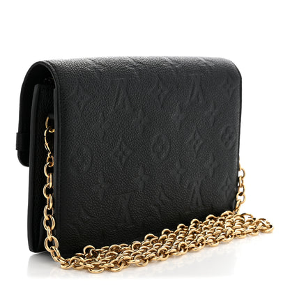 Louis Vuitton Empreinte Vavin Chain Wallet Black 3 of 11