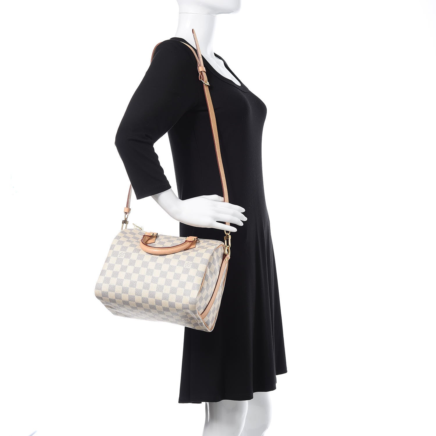 Louis Vuitton Damier Azur Speedy Bandouliere 25 2 of 12
