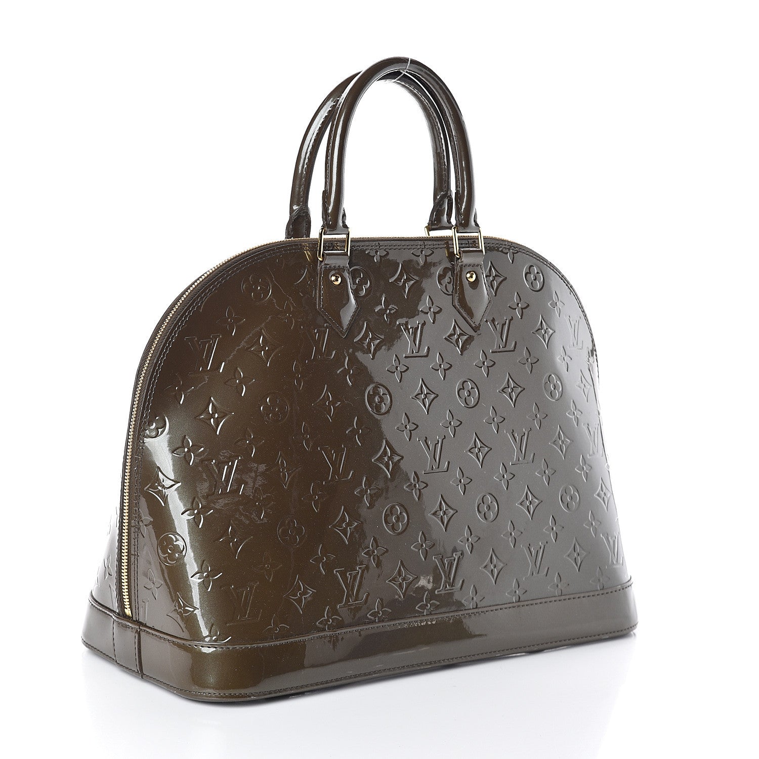 Louis Vuitton Vernis Alma GM Vert Bronze 2 of 8