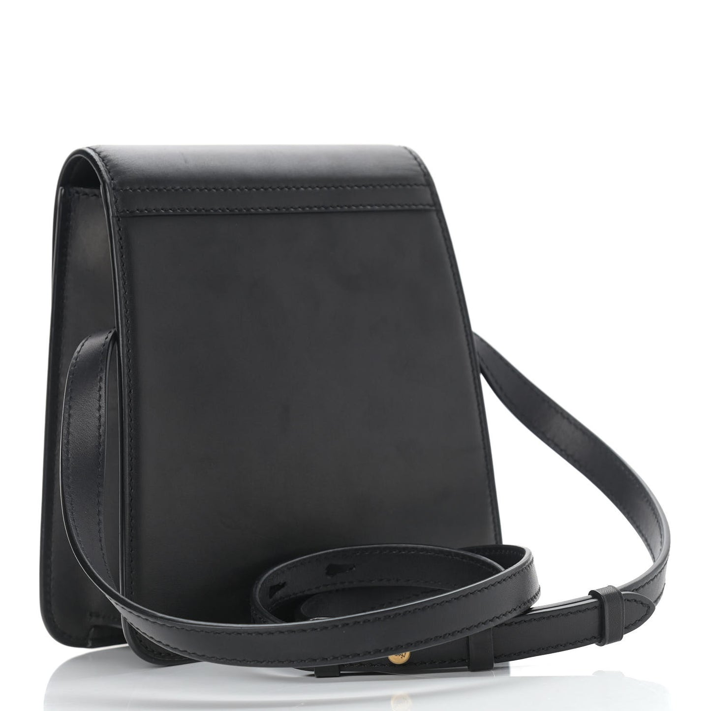 Smooth Calfskin North South Kaia Satchel Black
