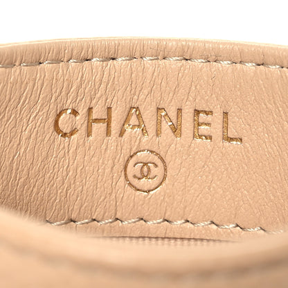 Chanel Caviar Quilted Card Holder Beige 7 of 14
