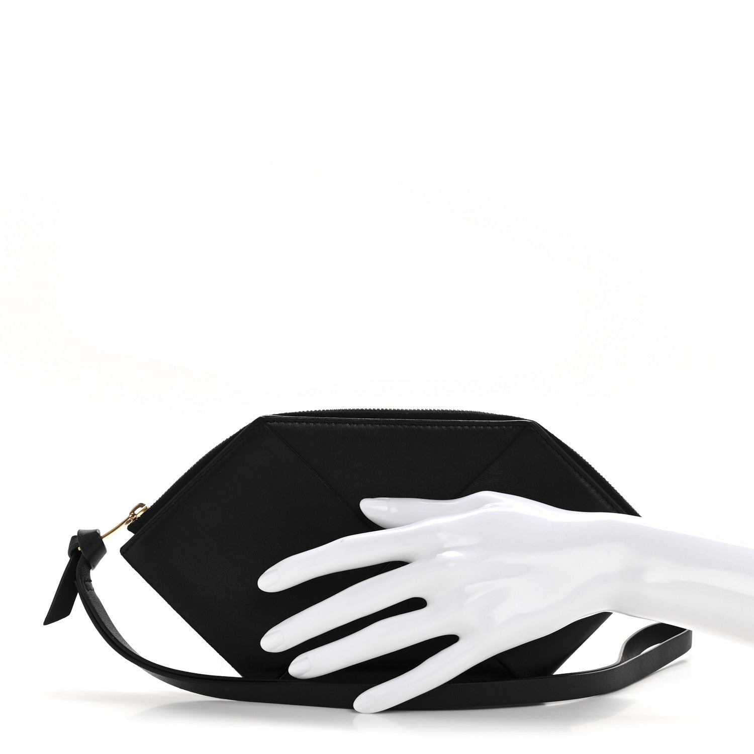 Bottega Veneta Nappa Intrecciato Origami Pouch Wristlet Black 2 of 10