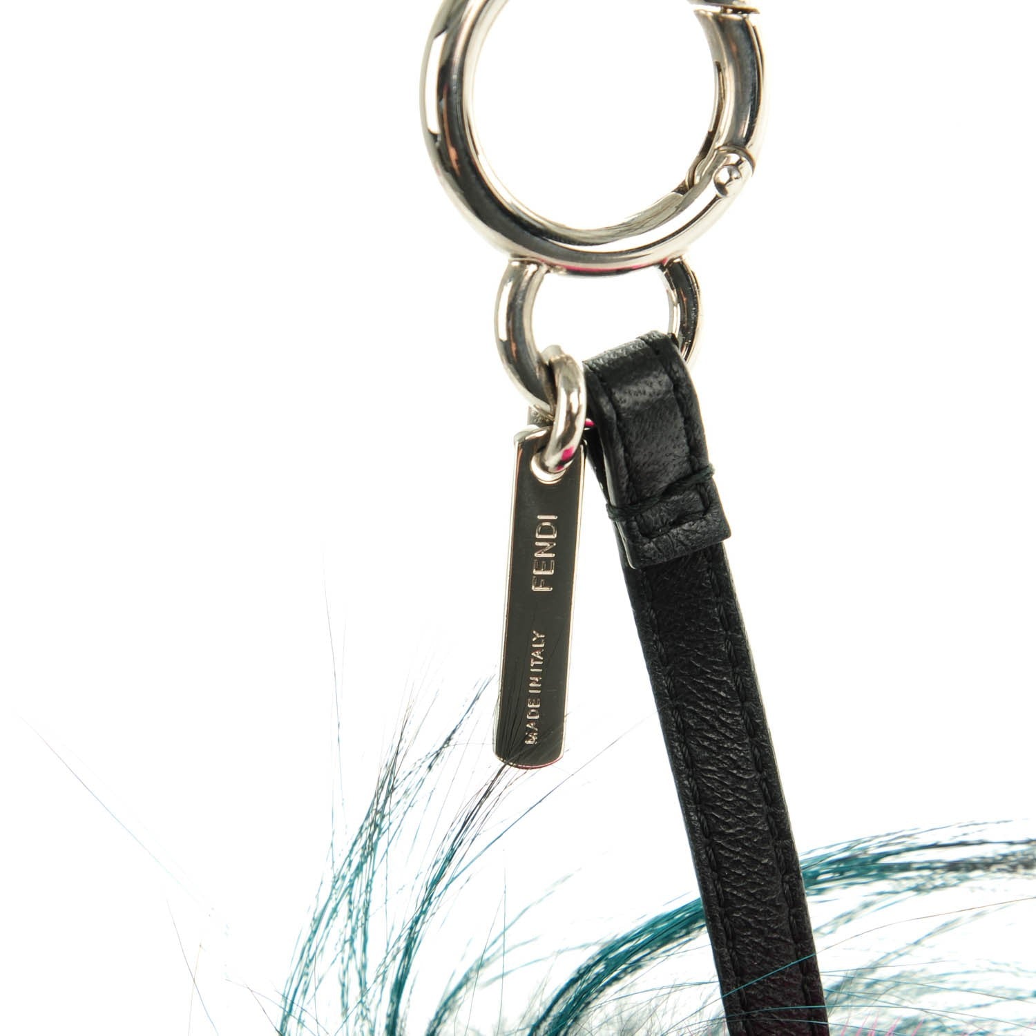 Fendi Mink Fox Fur QuTweet Coucou Bag Bug Charm Pink 5 of 5