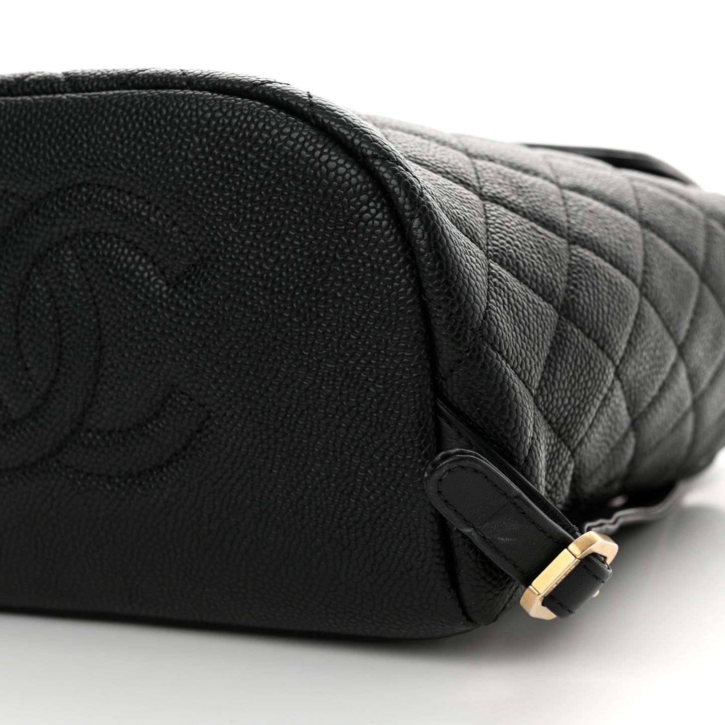 Caviar Quilted Filigree Backpack Black