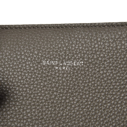 Saint Laurent Grained Calfskin Medium Supple Sac De Jour Kaki Militaire 9 of 9