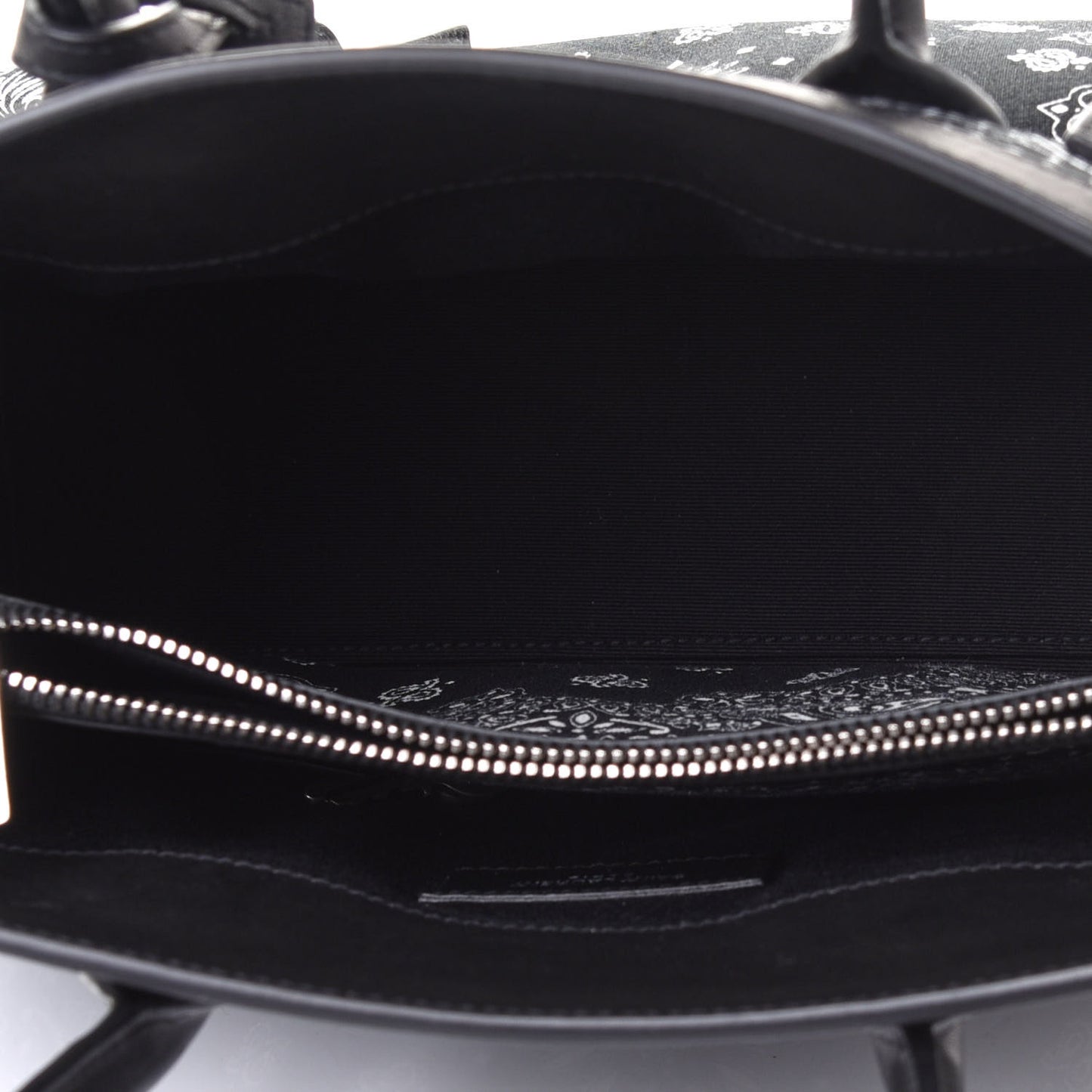 Calfskin Cotton Bandana Baby Sac De Jour Black