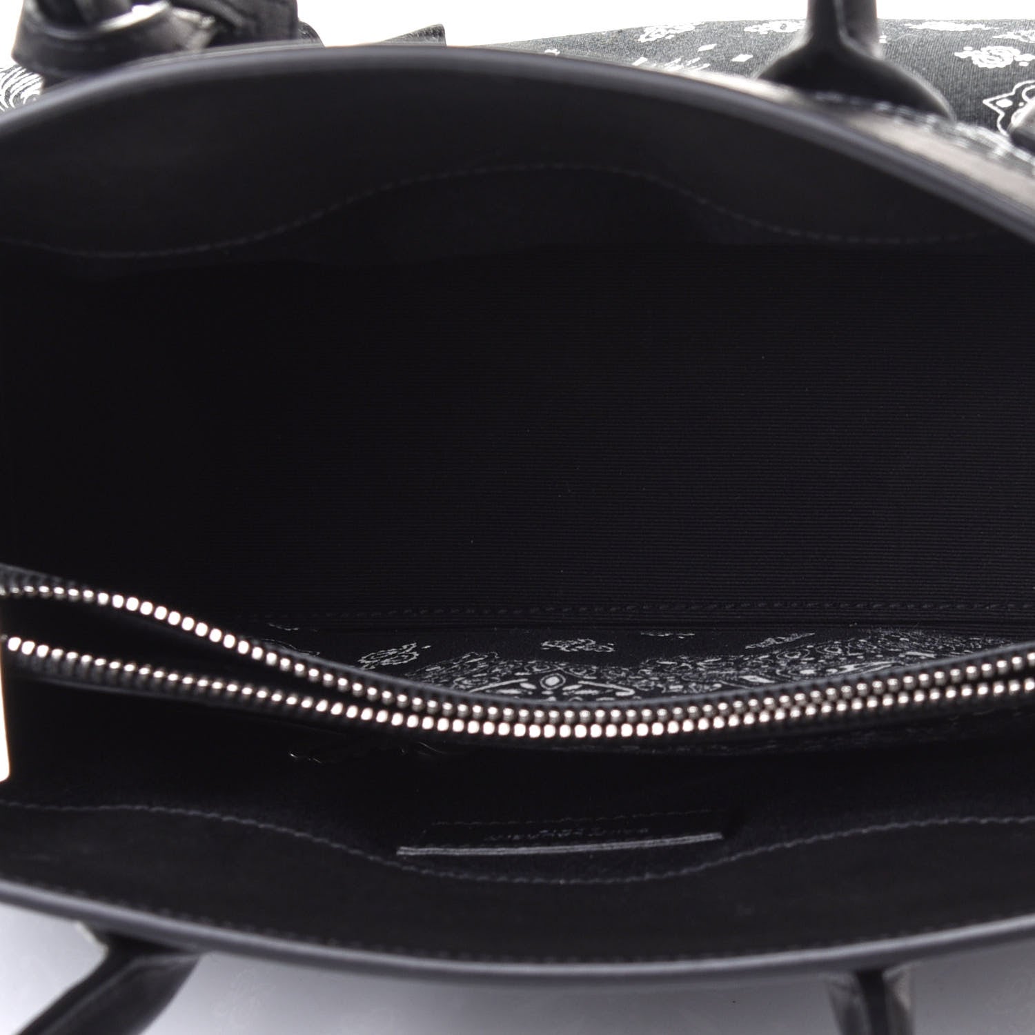 Saint Laurent Calfskin Cotton Bandana Baby Sac De Jour Black 4 of 4