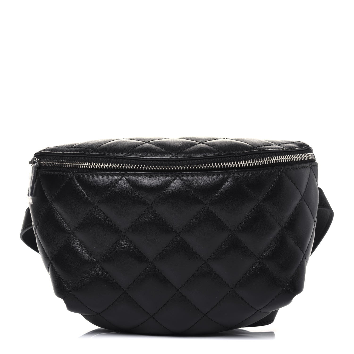 Chanel Calfskin Quilted Waist Belt Bag Black 1 of 11