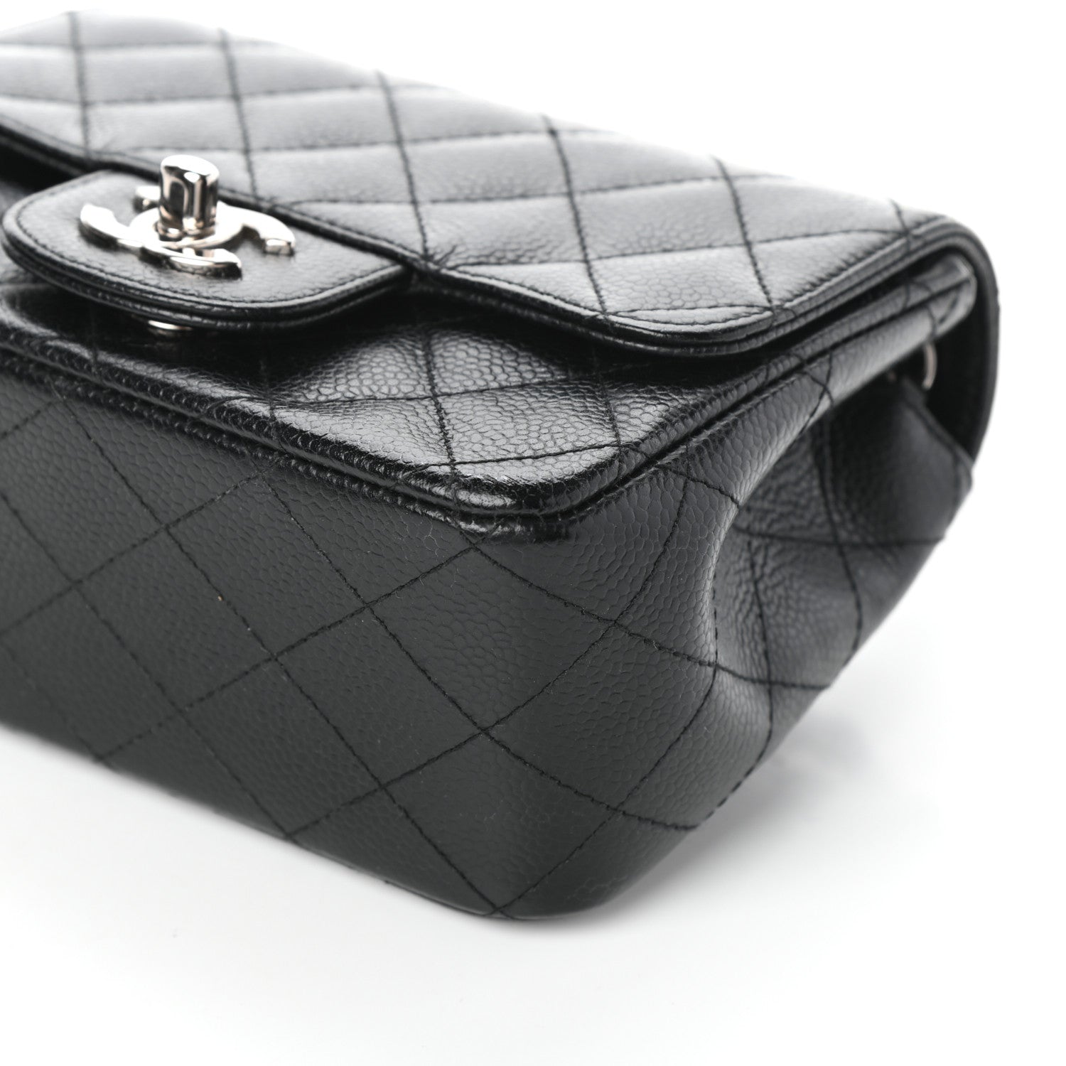 Chanel Caviar Quilted Mini Square Flap Black 9 of 9