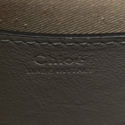 Chloe Calfskin Crocodile Embossed Small Tess Bag Stormy Gray 5 of 6