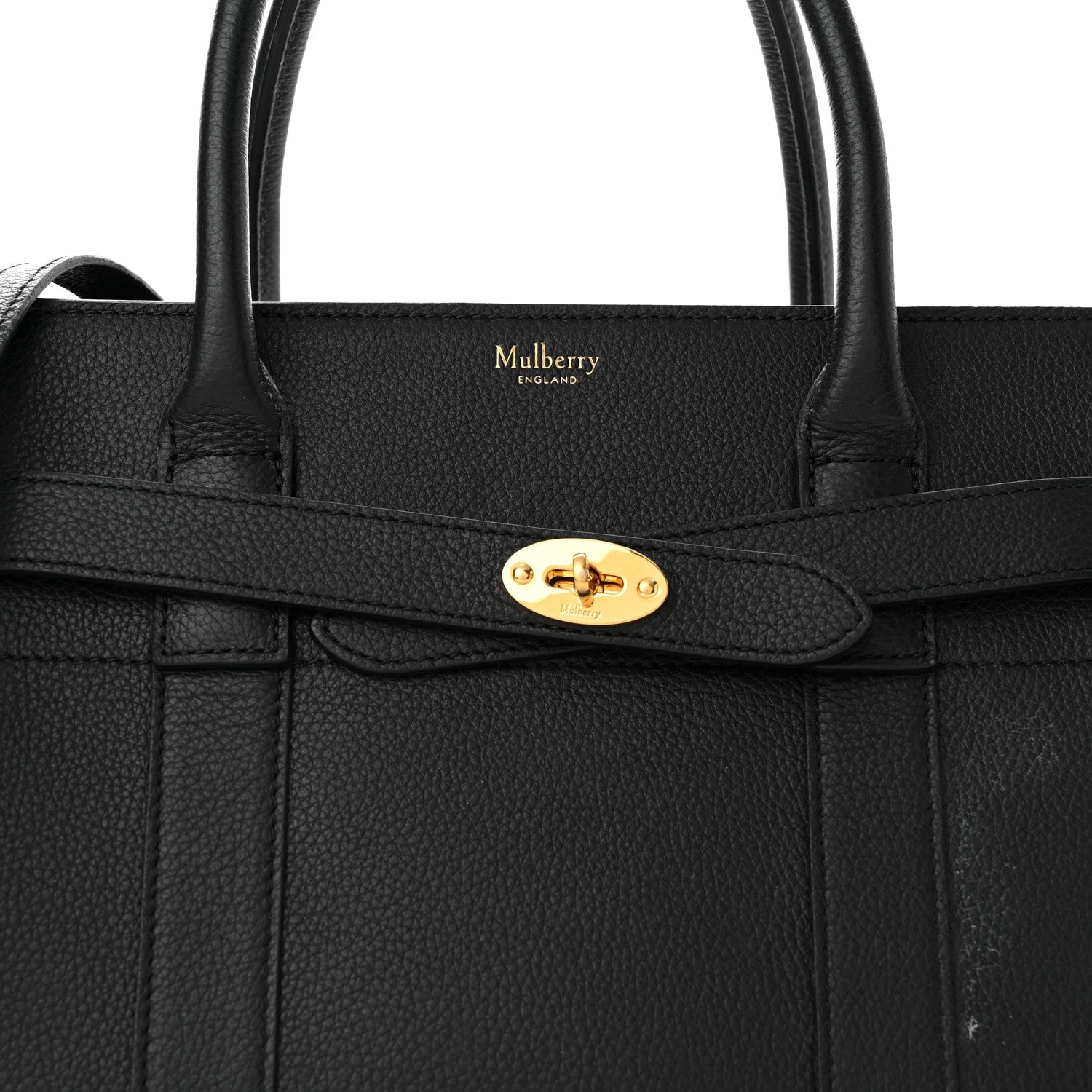 Mulberry Small Classic Grain Small Zipped Bayswater Black 6 of 10