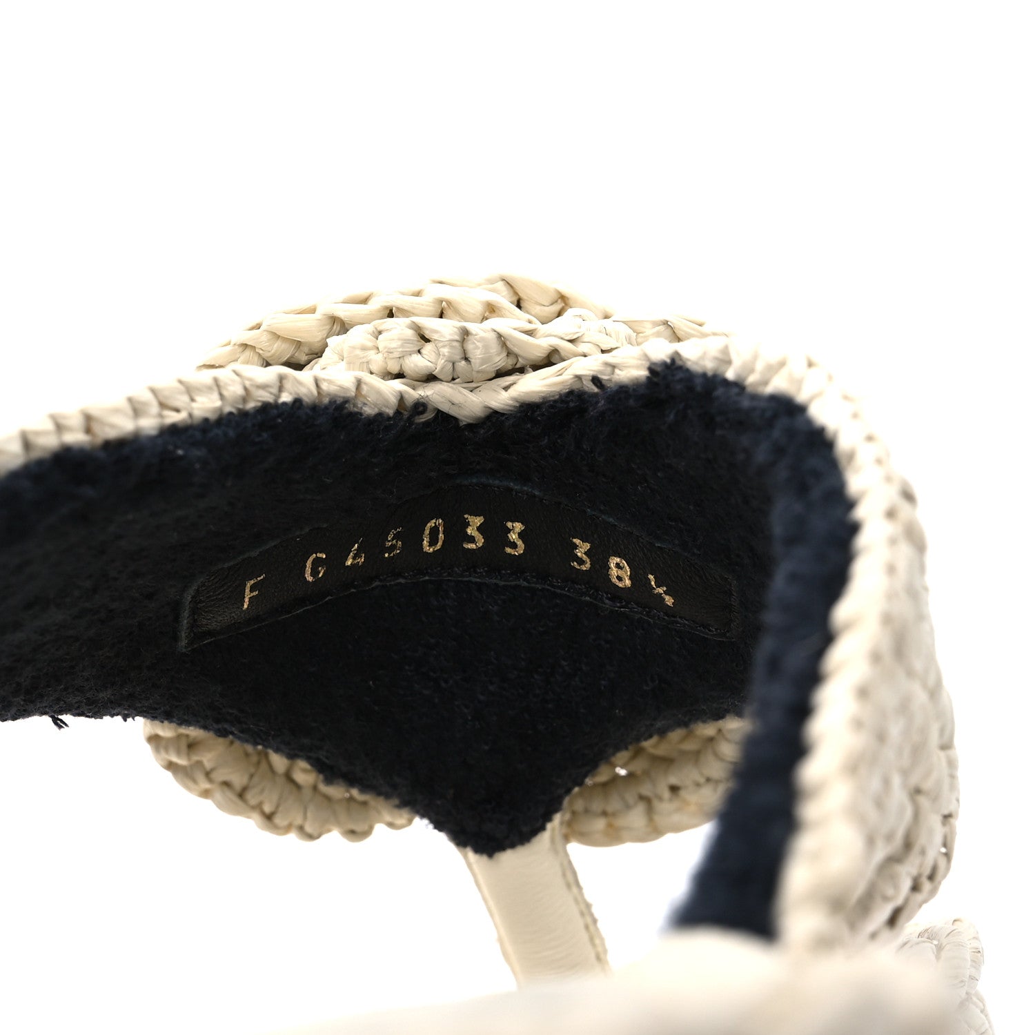 Chanel Raffia Camellia Flower Thong Sandals 38.5 Ivory 10 of 13