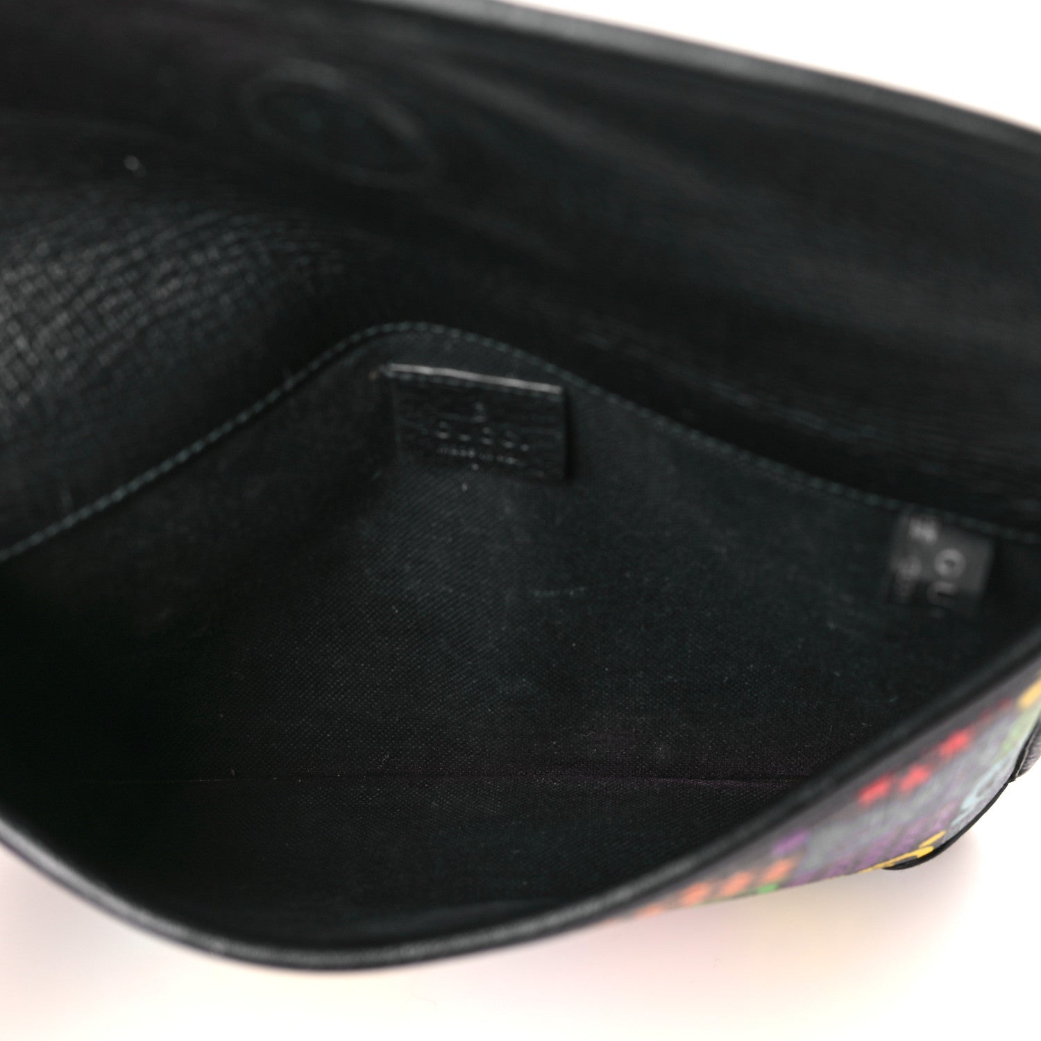 Gucci GG Supreme Monogram Psychedelic Slim Belt Bag Black 5 of 9