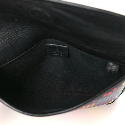 Gucci GG Supreme Monogram Psychedelic Slim Belt Bag Black 5 of 9