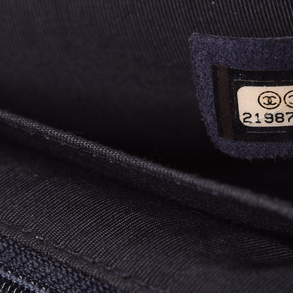 Chanel Lambskin Embroidered Small Flap Navy 7 of 9