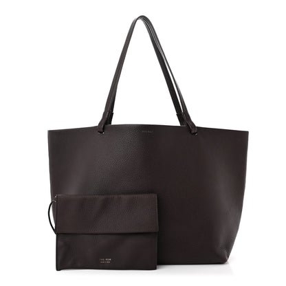 The Row Grained Calfskin Park Tote Three Eggplant 3 of 10