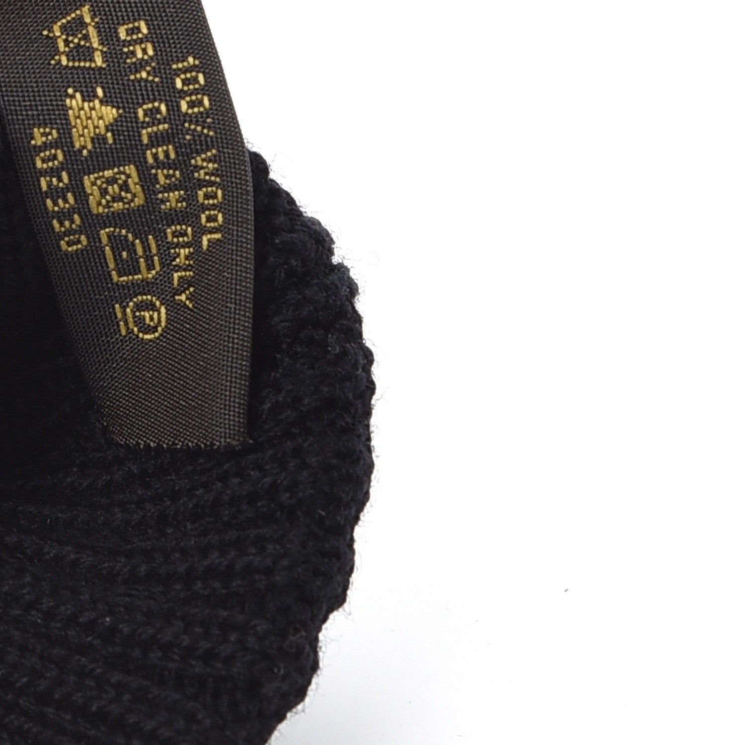 Louis Vuitton Wool Petit Damier Gloves Black 6 of 6