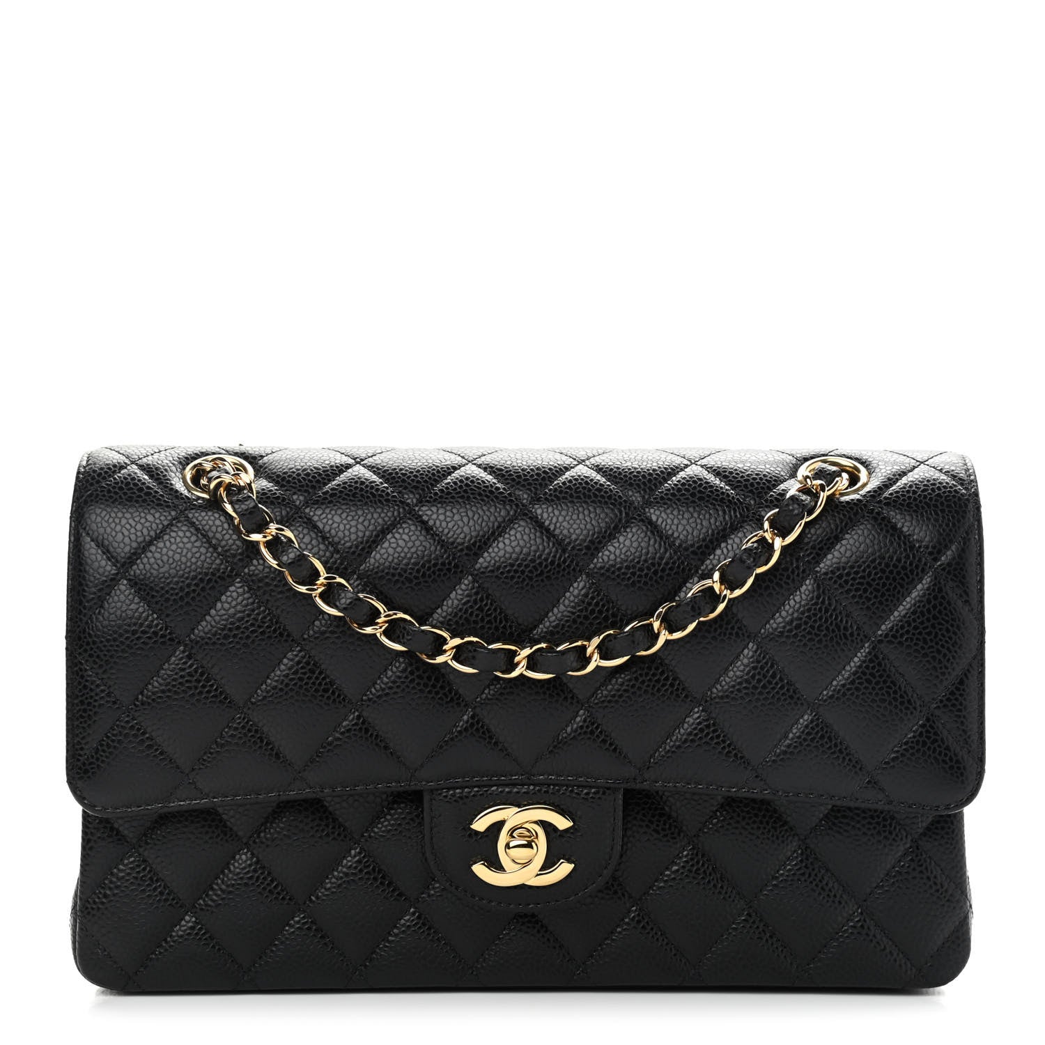 Chanel Caviar Quilted Medium Double Flap Black 1 of 11