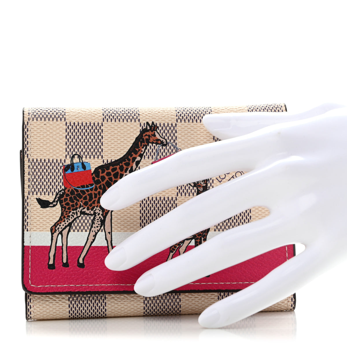 Damier Azur 2017 Christmas Animation Victorine Wallet