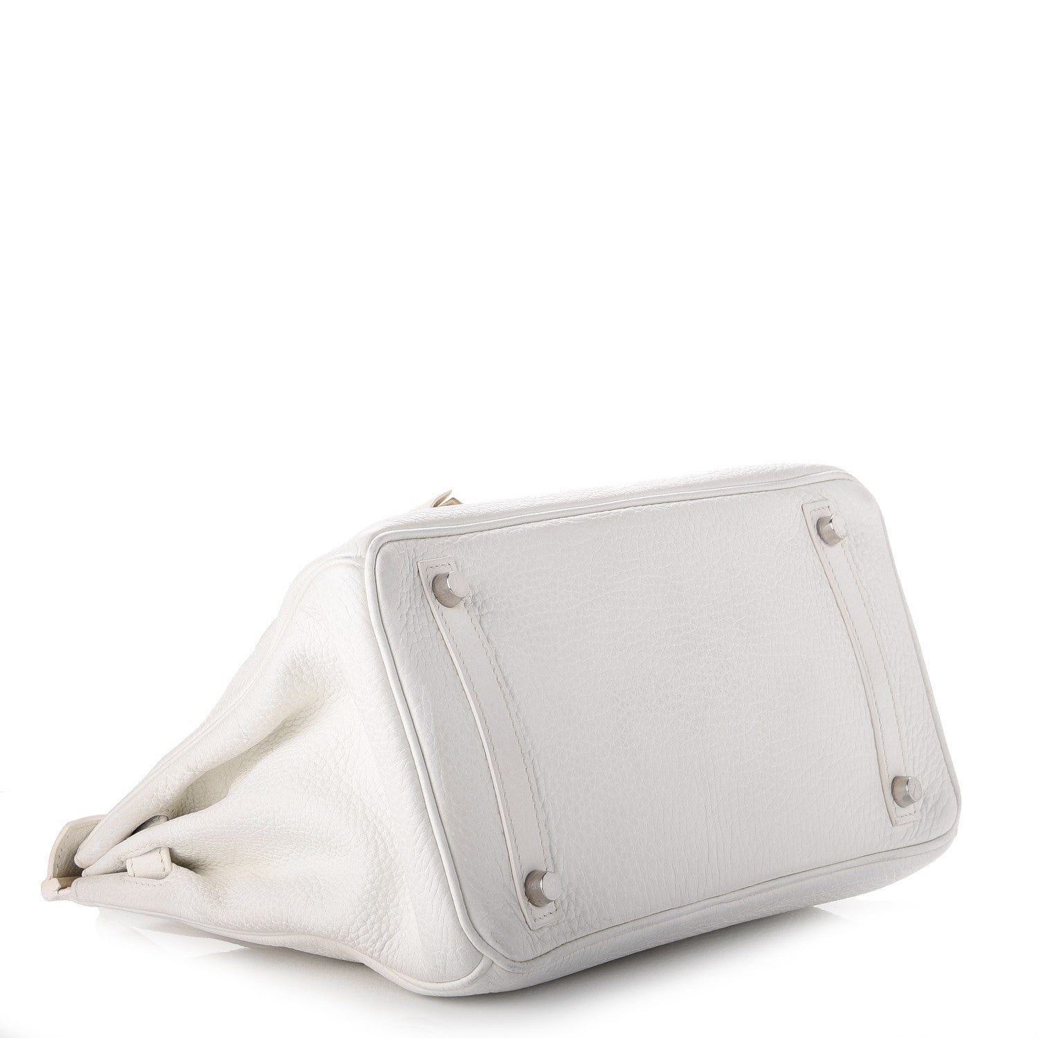 Hermes Taurillon Clemence Birkin 30 White 4 of 44