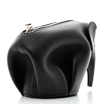 Loewe Calfskin Elephant Coin Purse Black 3 of 6