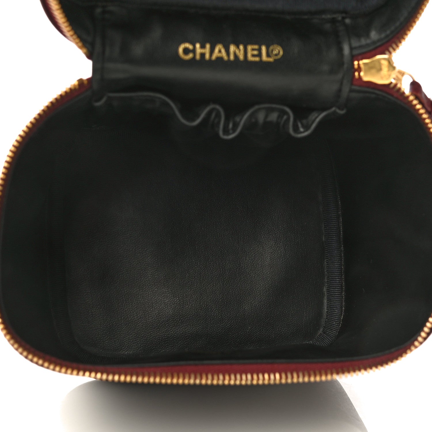 Chanel Caviar Vanity Cosmetic Case Burgundy 5 of 11