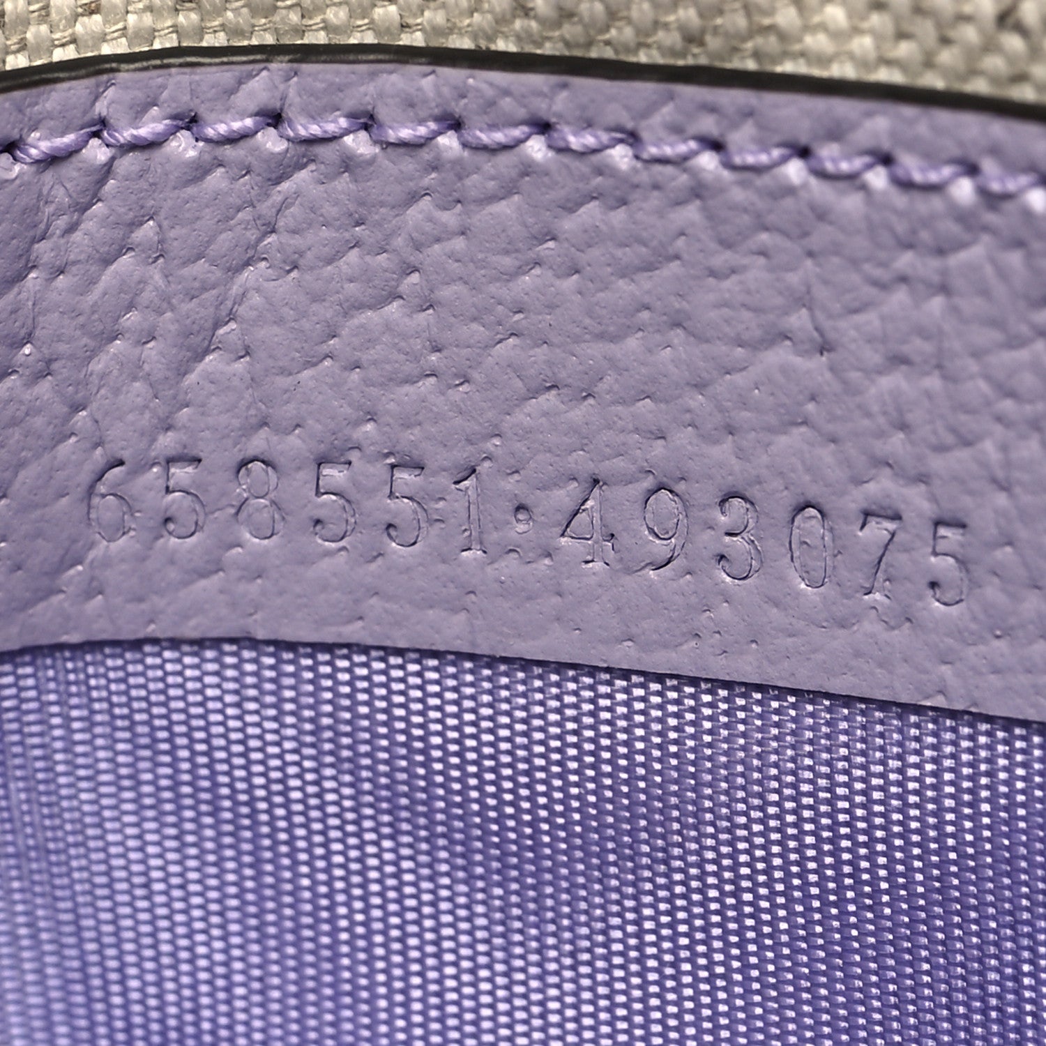Gucci Monogram Jumbo GG Textured Dollar Calfskin Mini Ophidia Half Moon Hobo Beige Lapis 7 of 10